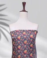 Lunara brown silk printed dress with chiffon dupatta – Highway Fashion